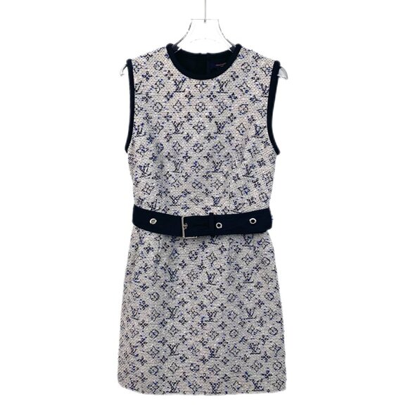 Louis Vuitton Dresses & Skirts - Louis Vuitton Colorblock Monogram Jacquard Sleeveless Dress